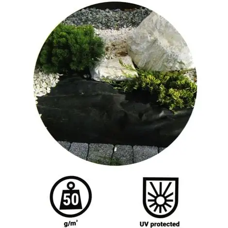 GT GARDEN Géotextile Anti-mauvaises Herbes 50 G/m2 - 3,20 X 50 Mètres 2 GT GARDEN Géotextile Anti-mauvaises Herbes 50 G/m2 - 3,20 X 50 Mètres – Image 2