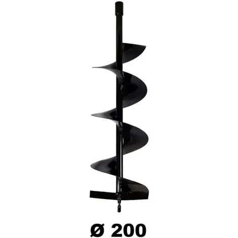 GT GARDEN Mèche Ø 200 Mm Pour Tarière Thermique 1 GT GARDEN Mèche Ø 200 Mm Pour Tarière Thermique