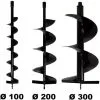 GT GARDEN Lot De Mèches Ø 100 + 200 + 300 Mm Pour Tarière Thermique