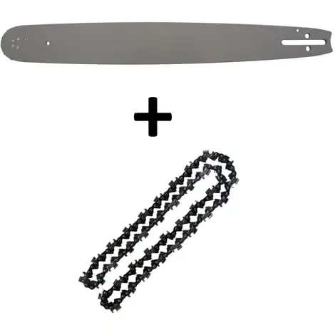 GT GARDEN Guide 18 Pouces (45 Cm) Avec Chaîne 72 Maillons Pour Tronçonneuse 1 GT GARDEN Guide 18 Pouces (45 Cm) Avec Chaîne 72 Maillons Pour Tronçonneuse