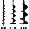 GT GARDEN Lot De Mèches Ø 80 + 150 + 250 Mm Pour Tarière Thermique