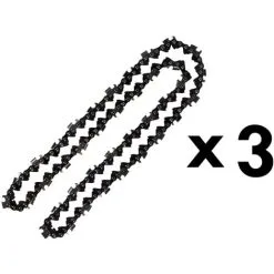 GT GARDEN Lot De 3 Chaînes 76 Maillons Pour Tronçonneuse