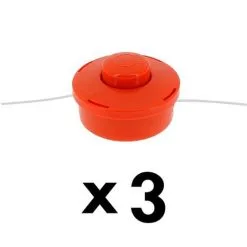 GT GARDEN Lot De 3 Têtes Fils Pour Débroussailleuse Et Multifonction 4 En 1