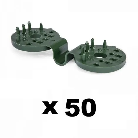 GT GARDEN Lot De 50 Clips De Fixation Verts Pour Brise Vue 1 GT GARDEN Lot De 50 Clips De Fixation Verts Pour Brise Vue