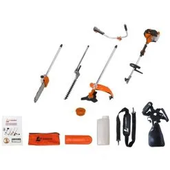 GT GARDEN Multifonction Thermique 4 En 1 Avec Guidon : Tronçonneuse - Débroussailleuse - Taille-haies -GT GARDEN Soldes 2022 624489 5