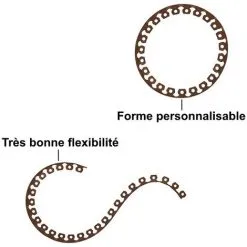 GT GARDEN Bordure De Jardin Flexible Marron - 5 Cm X 10 Mètres Avec 20 Piquets D'ancrage -GT GARDEN Soldes 2022 64424407 3