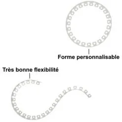 GT GARDEN Bordure De Jardin Flexible Blanche - 4 Cm X 10 Mètres Avec 20 Piquets D'ancrage -GT GARDEN Soldes 2022 64529893 3