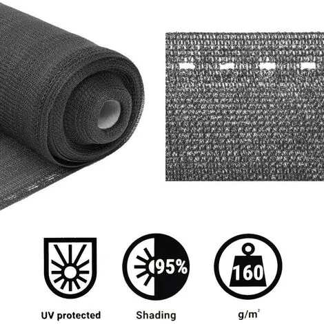 GT GARDEN Brise Vue Gris, 160 G/m² - 1,50 X 50 Mètres 3 GT GARDEN Brise Vue Gris, 160 G/m² - 1,50 X 50 Mètres – Image 3